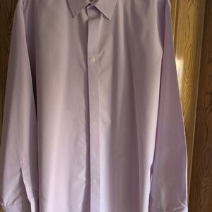 Men's UNTUCKit Stonington-WF Lavender Dress Shirt - Classic Button-Down Size XXL